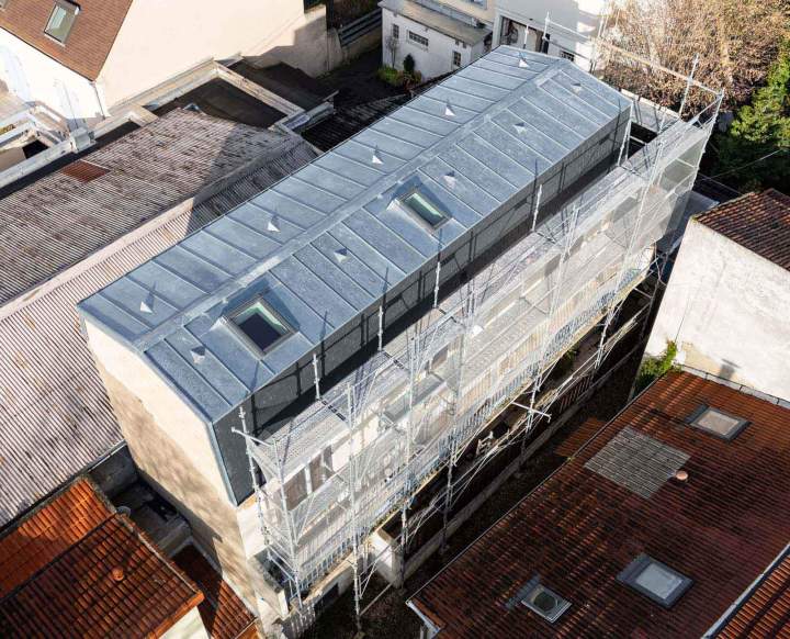 Pose de couverture zinc