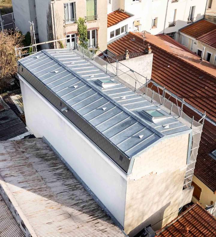 Pose de toit zinc Bobigny